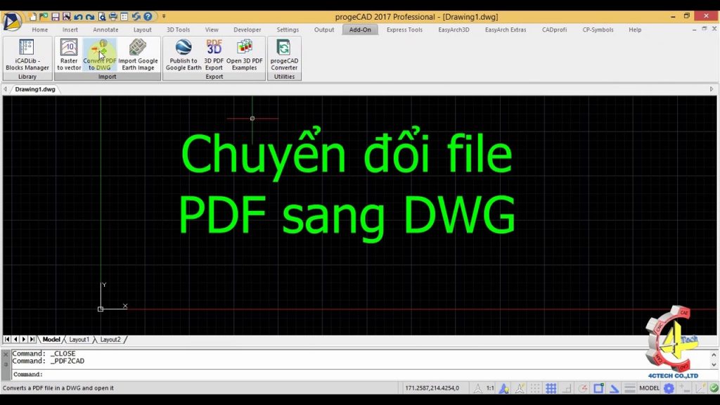 3. Hướng Dẫn Sử Dụng Phần Mềm Any PDF to DWG Converter